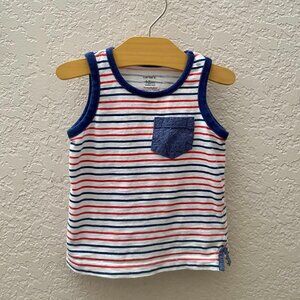 Carter's Striped Patriotic Tank Size 12 months